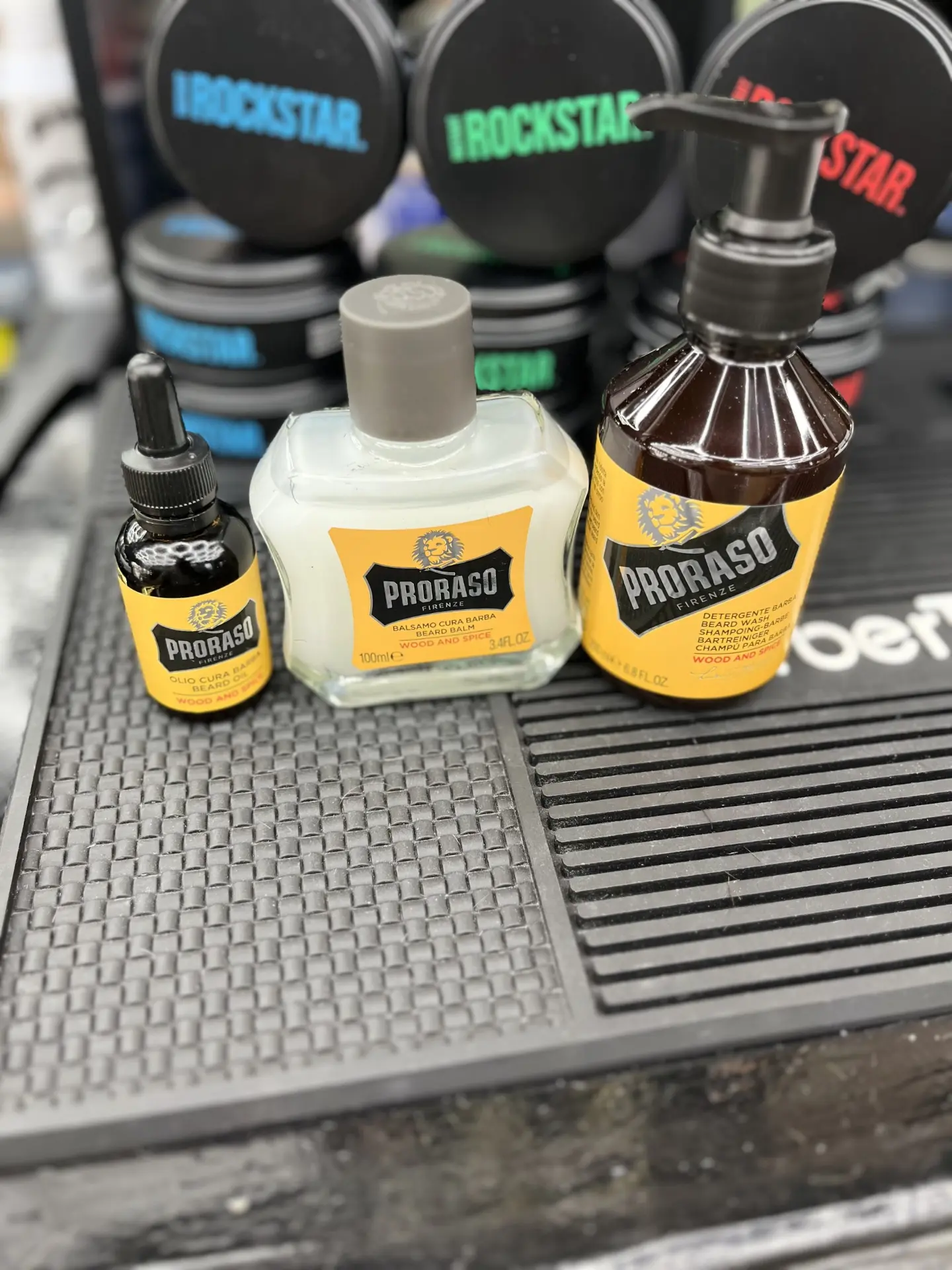 Proraso beard care products stocked at Atlas Barbershop